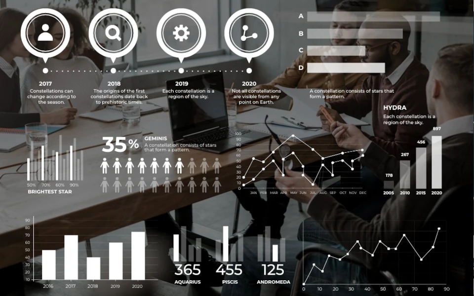 imagen realista de un entorno de oficina moderno y colaborativo. Muestra a un grupo diverso de profesionales (hombres y mujeres de diferentes etnias) trabajando juntos alrededor de una mesa de conferencias.